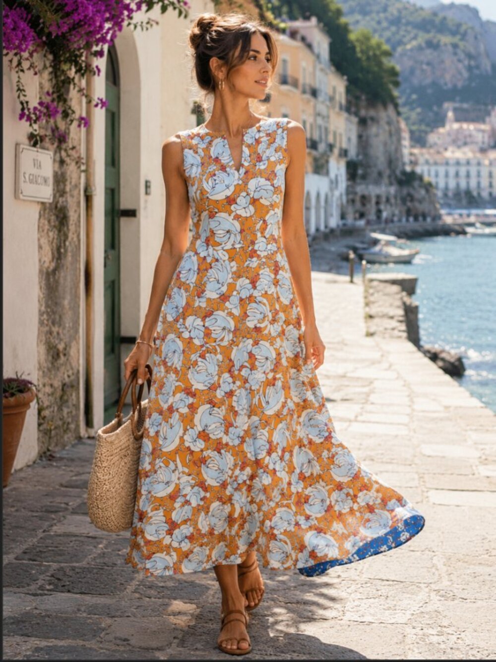 Anthropologie Nala Resort Maxi Dress XS Amalfi Vacation retail $245